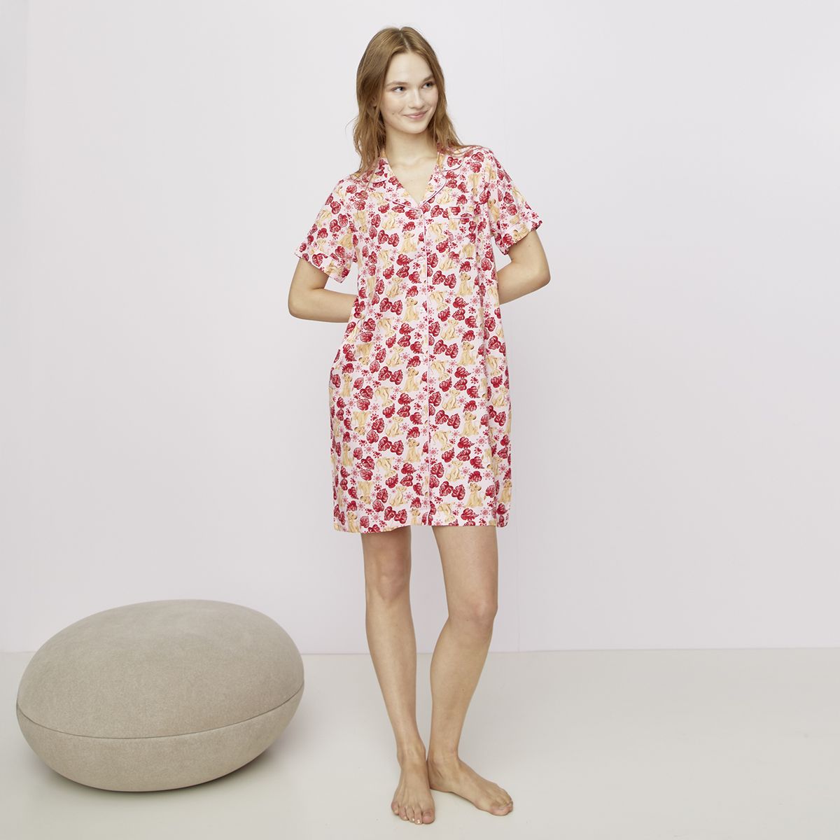 DISNEY - Camisa de Dormir Algodón Mujer Disney