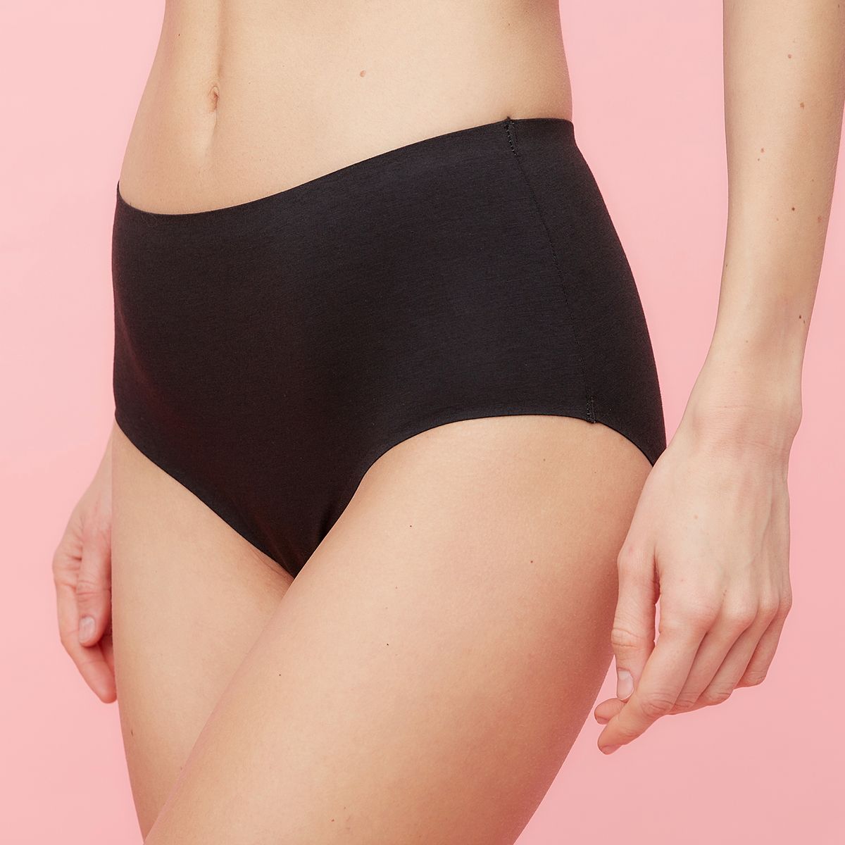 BLU - Pack De 3 Calzones Tiro Alto Sin Costura Mujer Blu