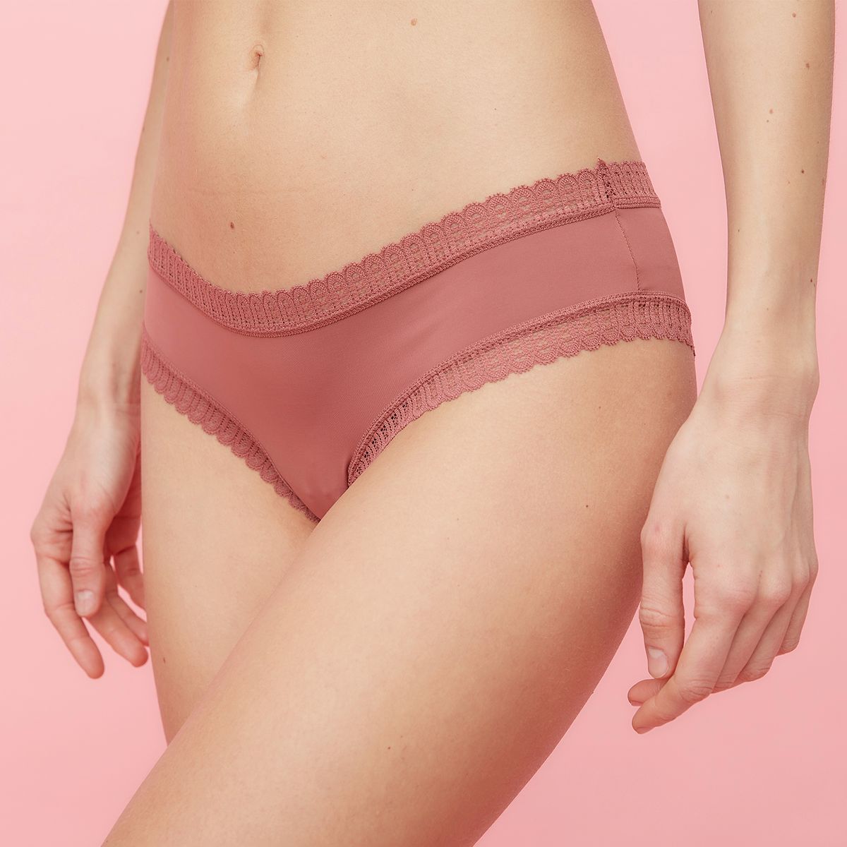 BLU - Pack De 3 Calzones Pantaleta Microfibra Con Encaje Mujer Blu