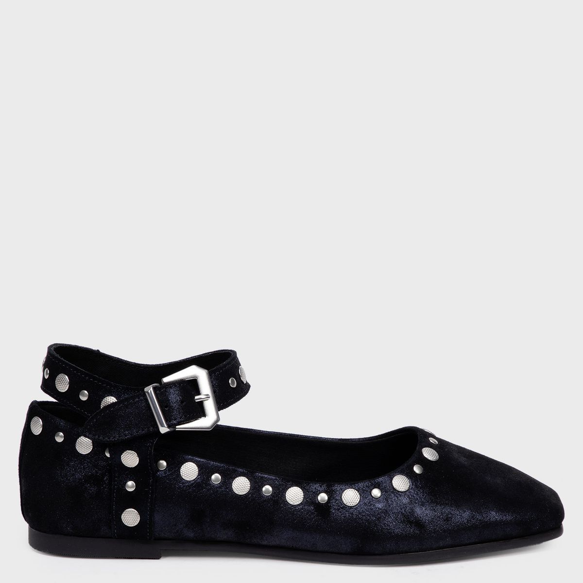AMERICANINO - Ballerina Mujer Cuero Azul Americanino
