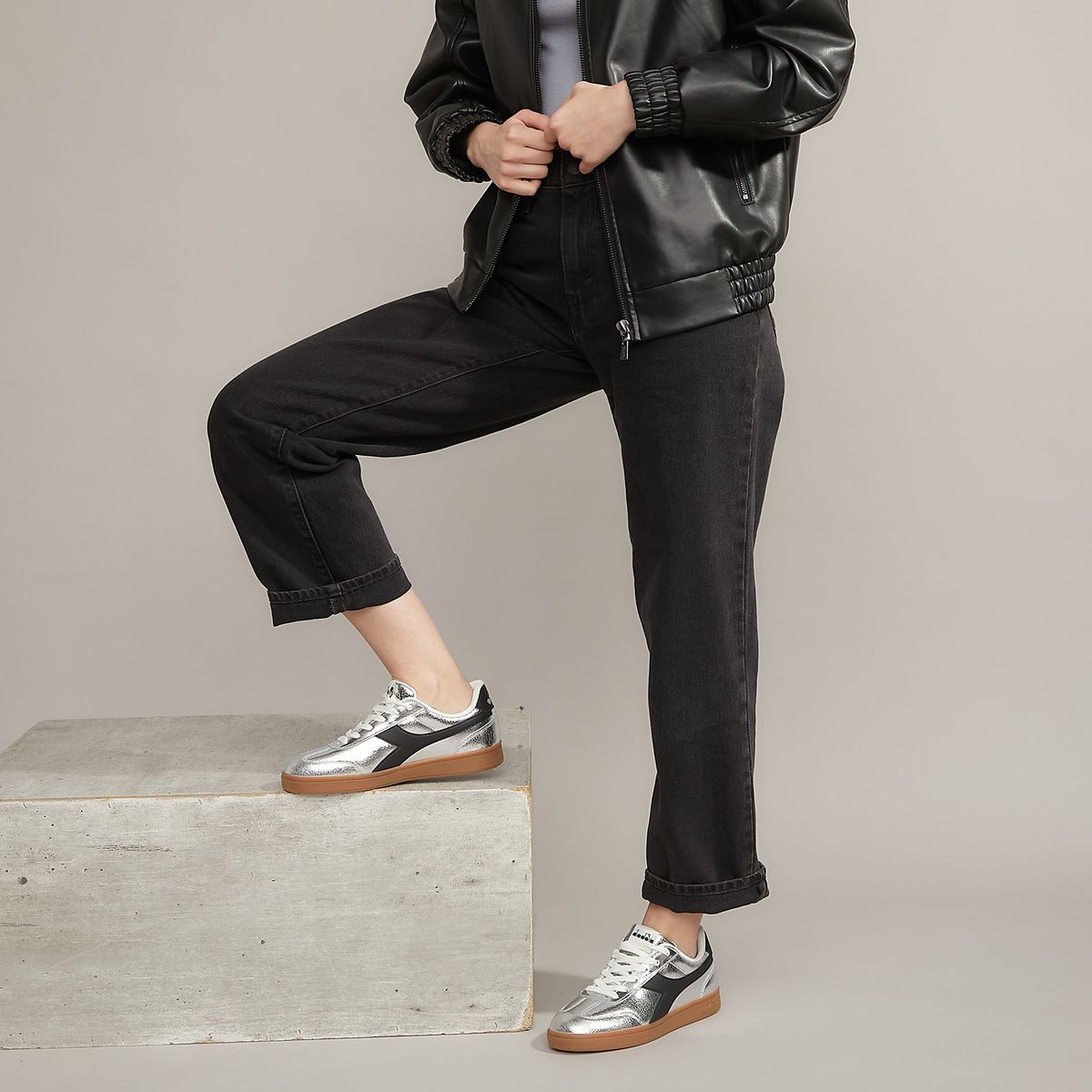 DIADORA - Bamtela Zapatilla Urbana Mujer Plateado Diadora