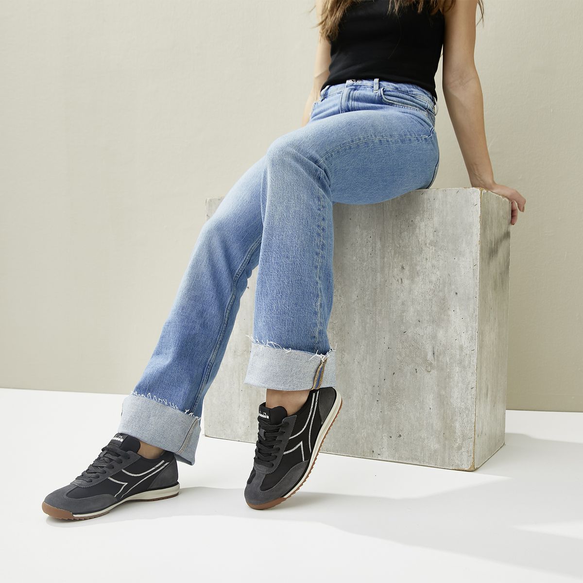 DIADORA - Retras Zapatilla Urbana Mujer Negro Diadora