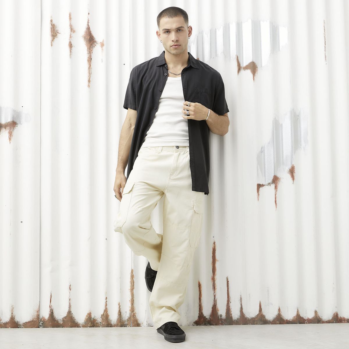 AMERICANINO - Pantalón Fit Baggy Hombre Americanino