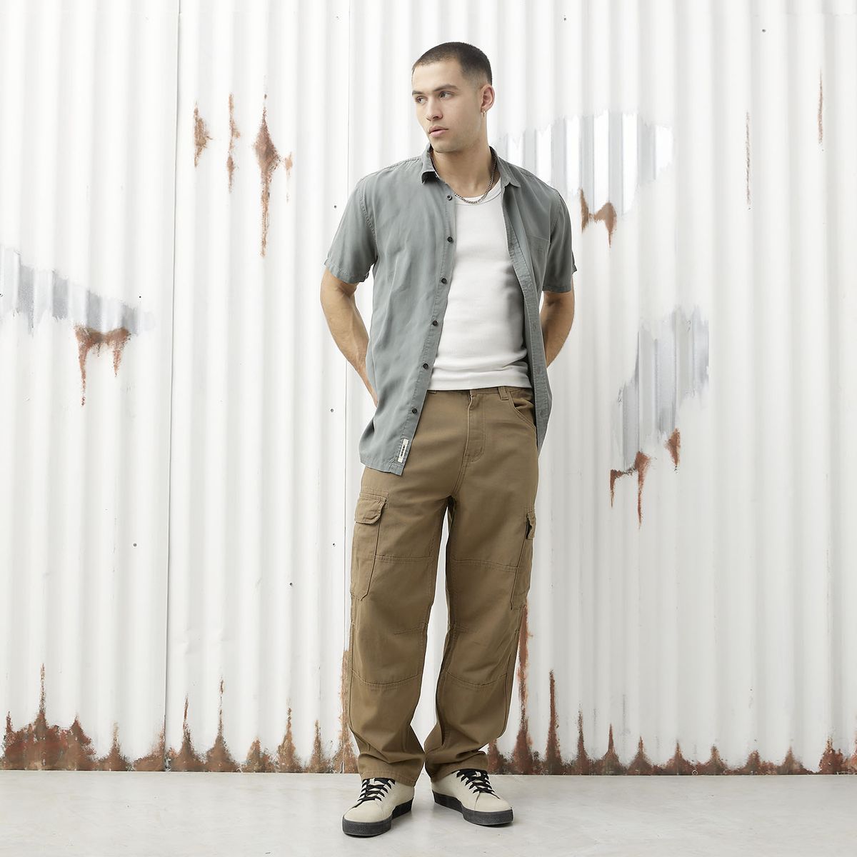 AMERICANINO - Pantalón Fit Baggy Hombre Americanino