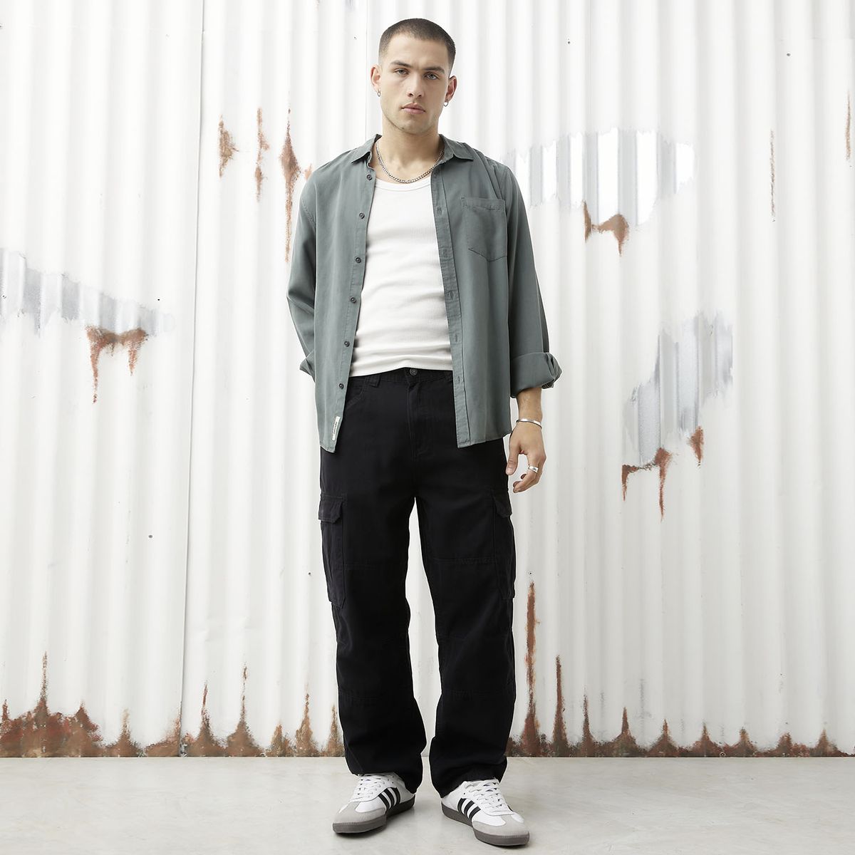 AMERICANINO - Pantalón Fit Baggy Hombre Americanino