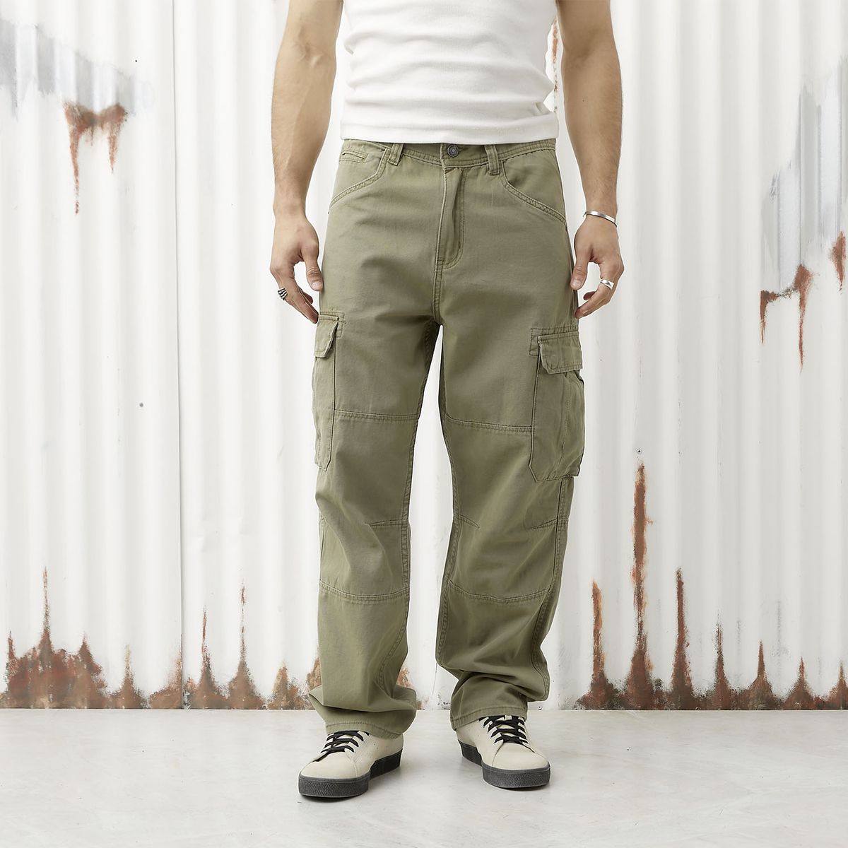 AMERICANINO - Pantalón Fit Baggy Hombre Americanino