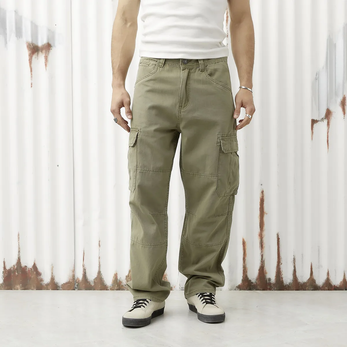AMERICANINO - Pantalón Fit Baggy Hombre Americanino