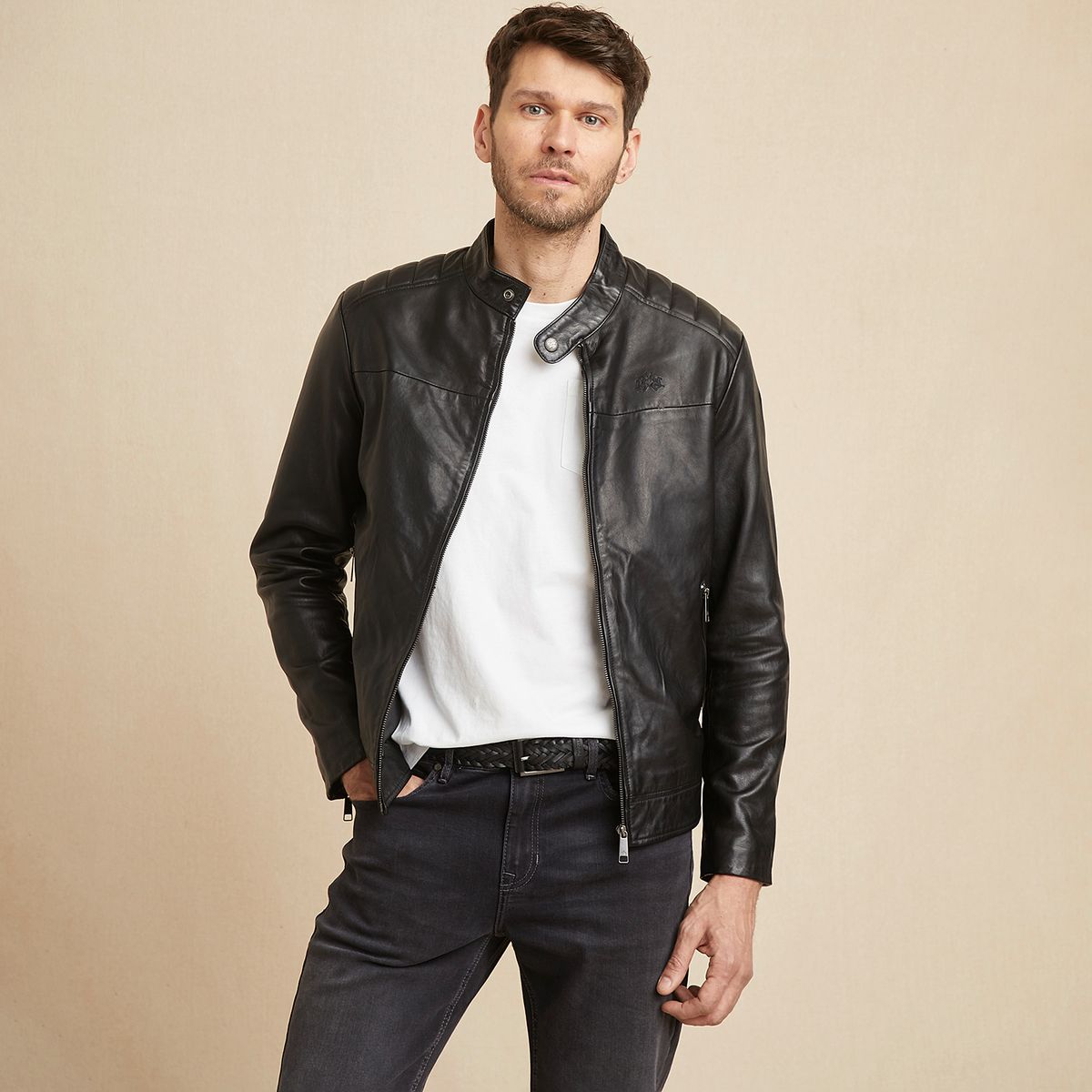 LA MARTINA - Chaqueta Cuero Hombre La Martina