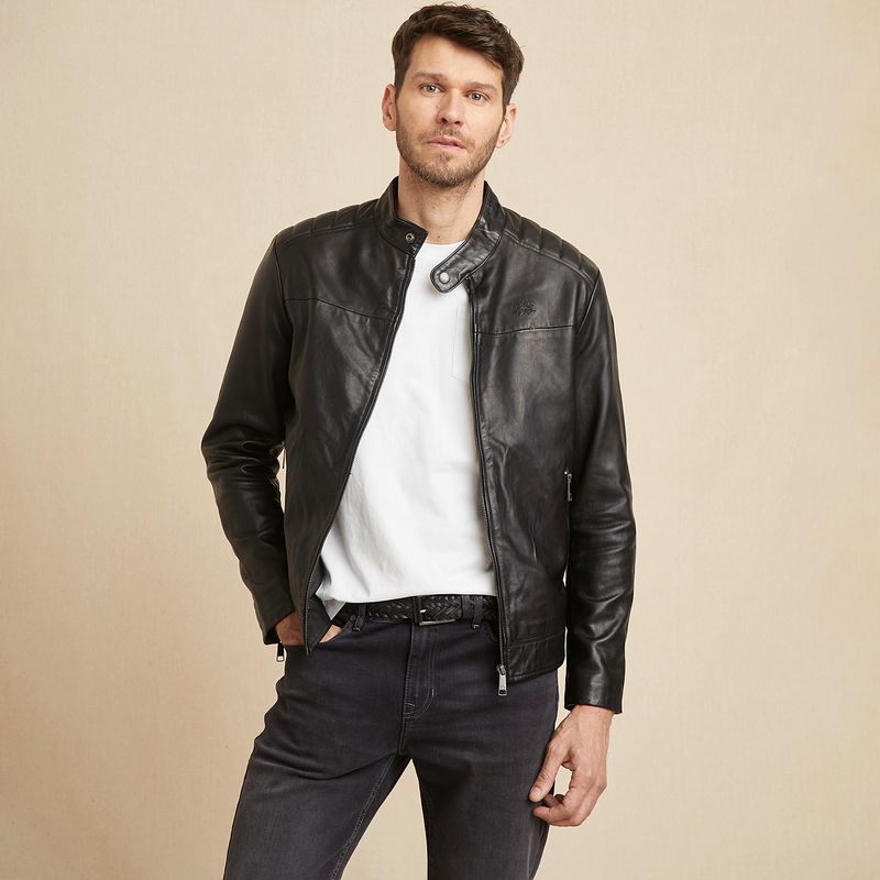 LA MARTINA - Chaqueta Cuero Hombre La Martina