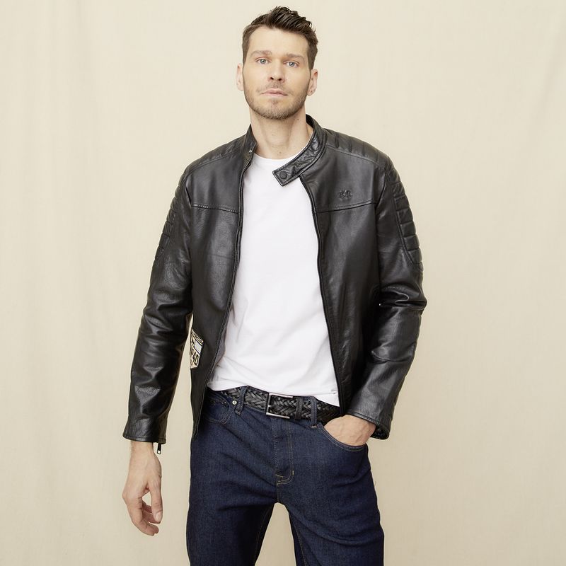 LA MARTINA - Chaqueta Cuero Hombre La Martina