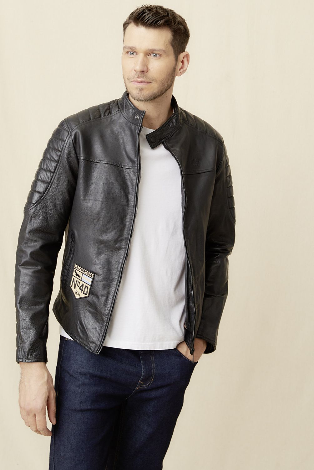 LA MARTINA - Chaqueta Cuero Hombre La Martina