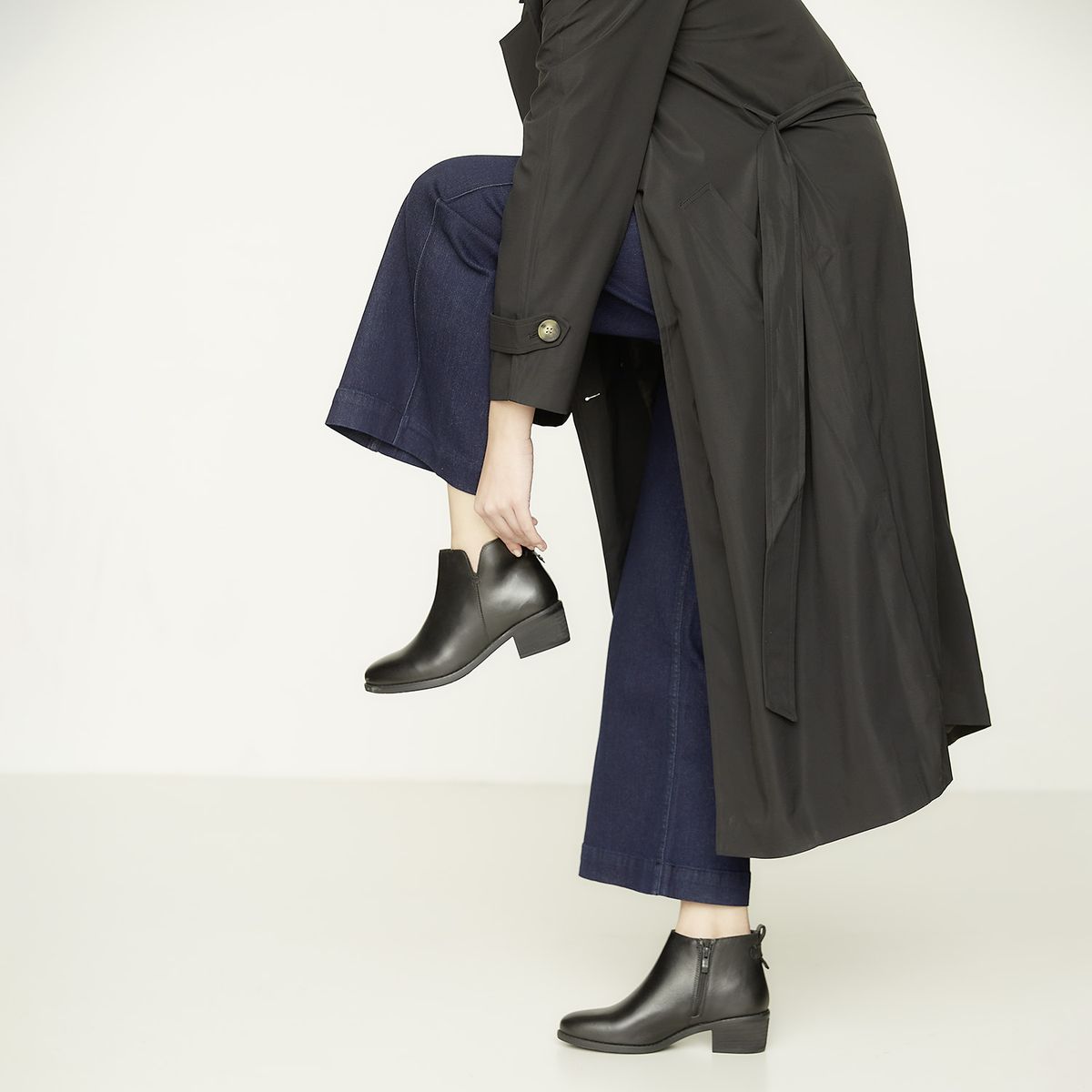 APOLOGY - Totocu Botín Mujer Cuero Negro Apology