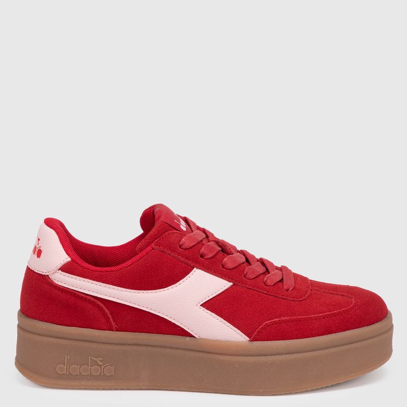 DIADORA - Bamplat Zapatilla Urbana Mujer Rojo Diadora