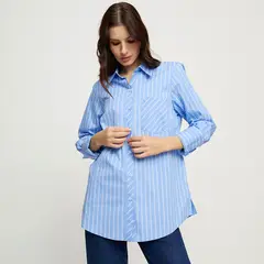 APOLOGY - Blusa Manga Larga Algodón Mujer