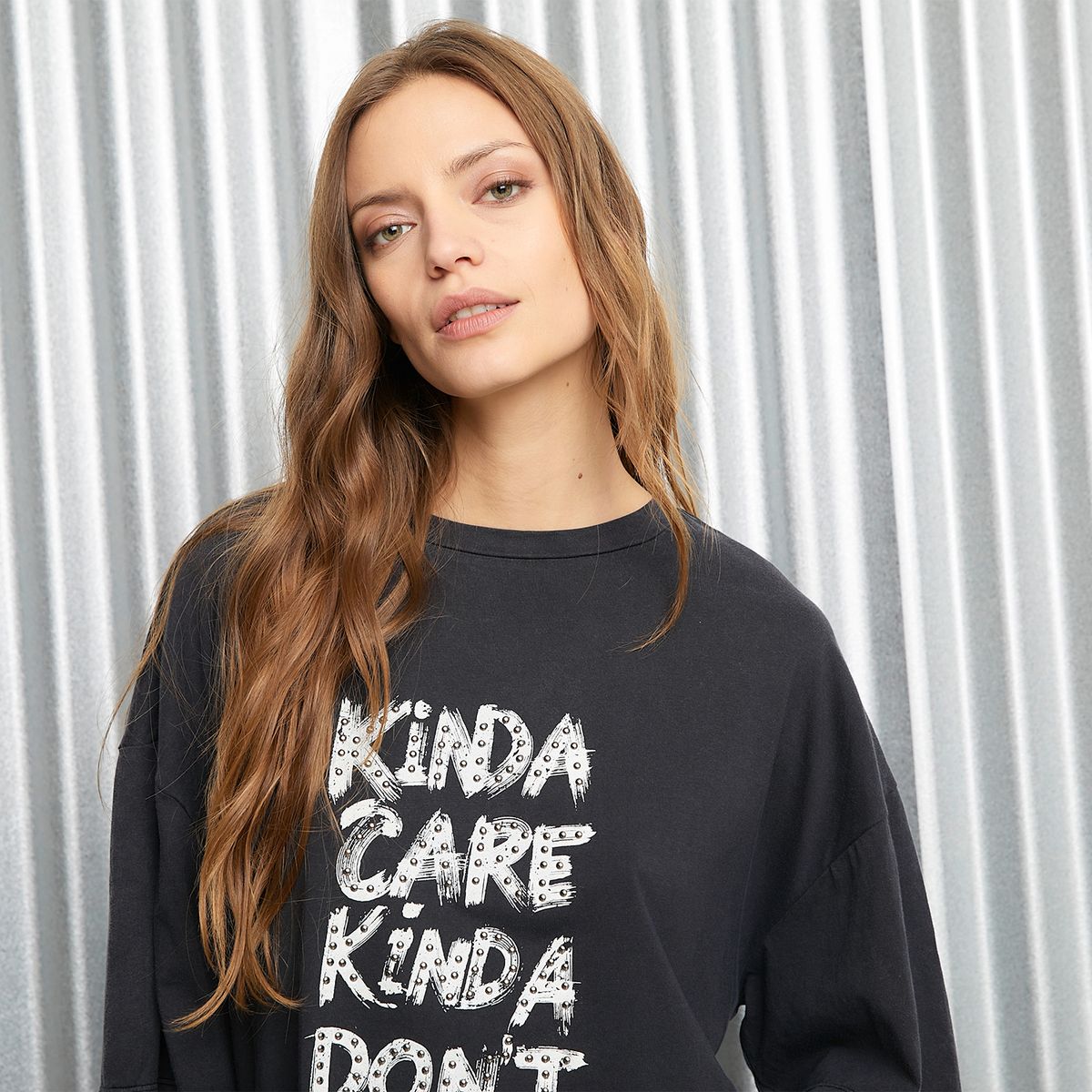 AMERICANINO - Polera Manga Larga Algodón Mujer Americanino