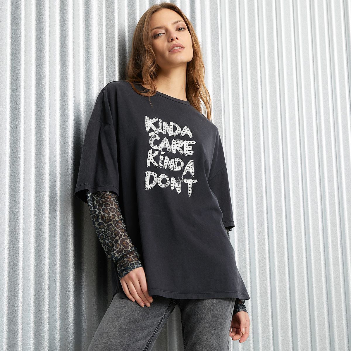 AMERICANINO - Polera Manga Larga Algodón Mujer Americanino