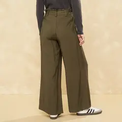 UNIVERSITY CLUB - Pantalón Flare Tiro Alto Mujer