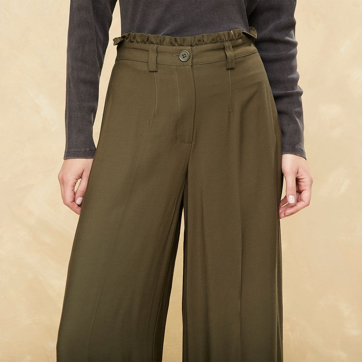 UNIVERSITY CLUB - Pantalón Flare Tiro Alto Mujer University Club