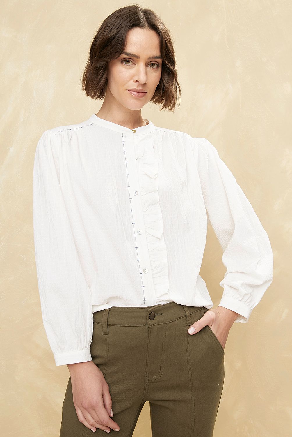 UNIVERSITY CLUB - Blusa Manga Larga Algodón Mujer University Club