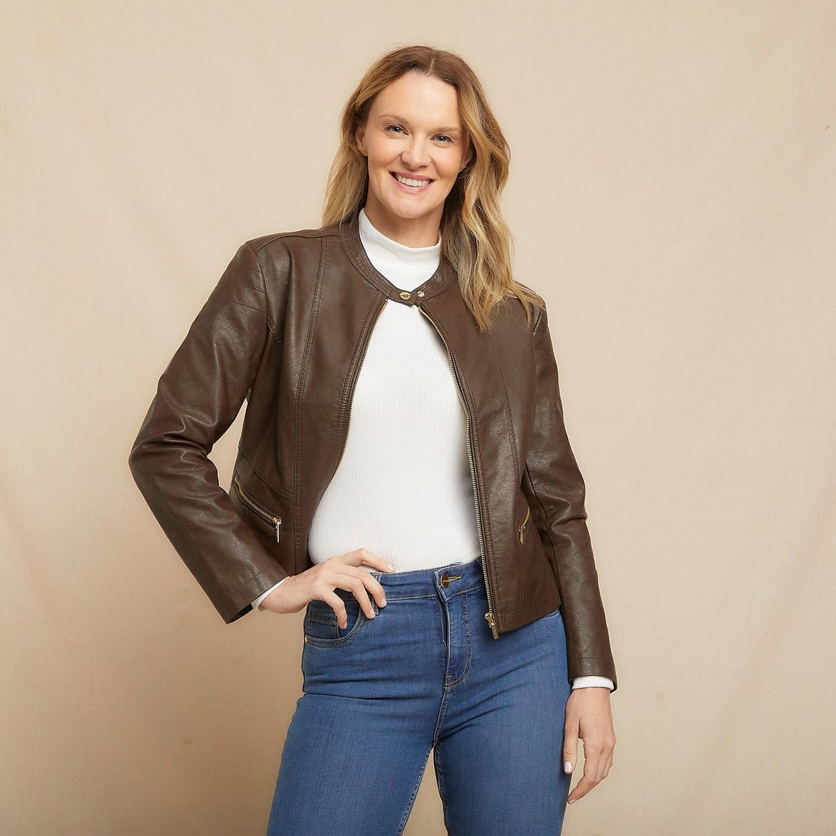 S COCCI - Chaqueta PU Mujer S.Cocci