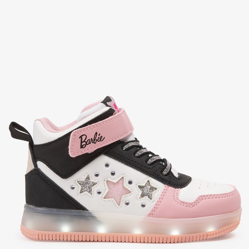 BARBIE - Tall Zapatilla Urbana Niña Con Luces Rosado (22 a 26) Barbie
