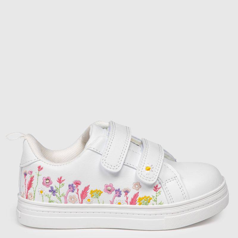 YAMP - Luzgard Zapatilla Urbana Niña Con Luces Blanco (22 A 26) Yamp