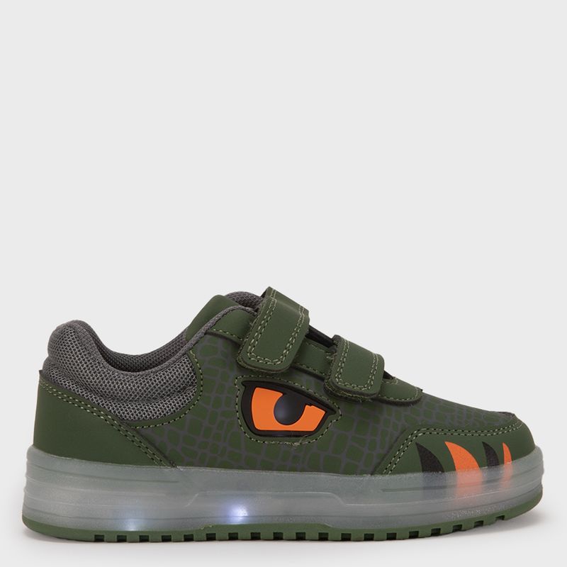 YAMP - Lights Zapatilla Urbana Niño Con Luces Verde (22 A 26) Yamp