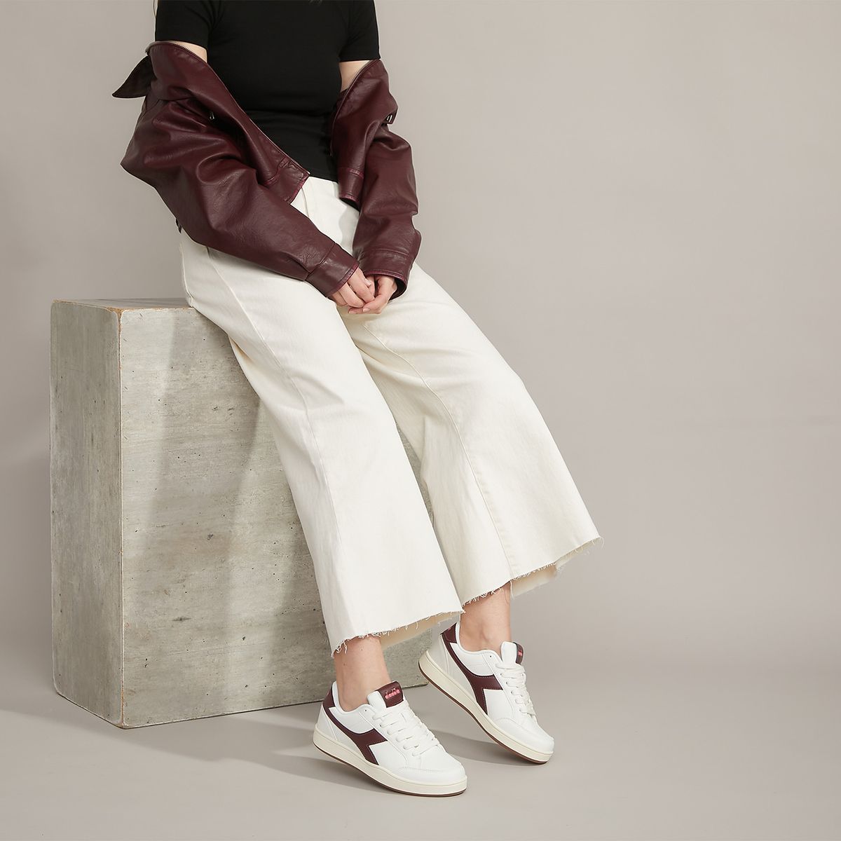 DIADORA - Court7 Zapatilla Urbana Mujer Rojo Diadora