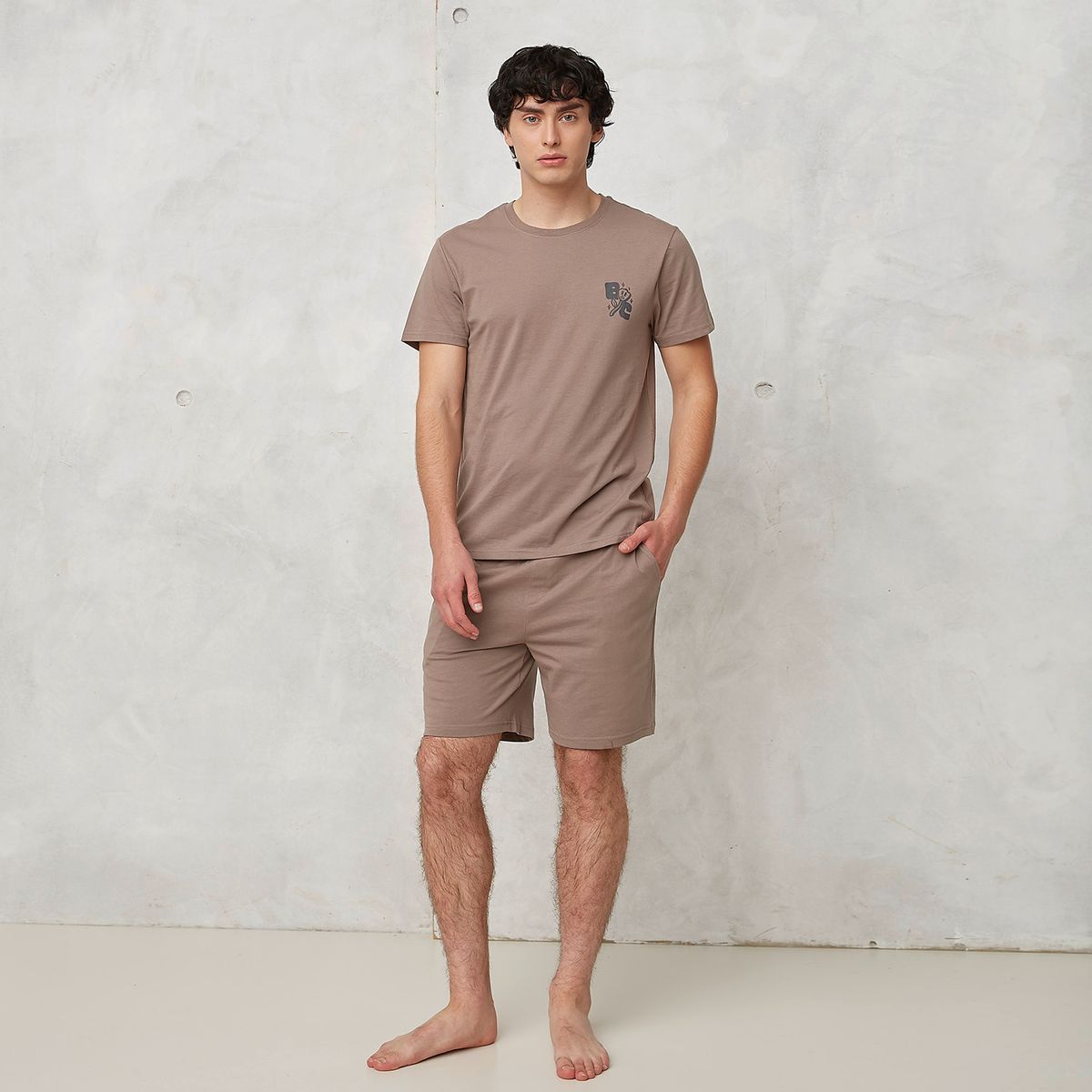 BEARCLIFF - Conjunto Pijama Corto Algodón Hombre Bearcliff