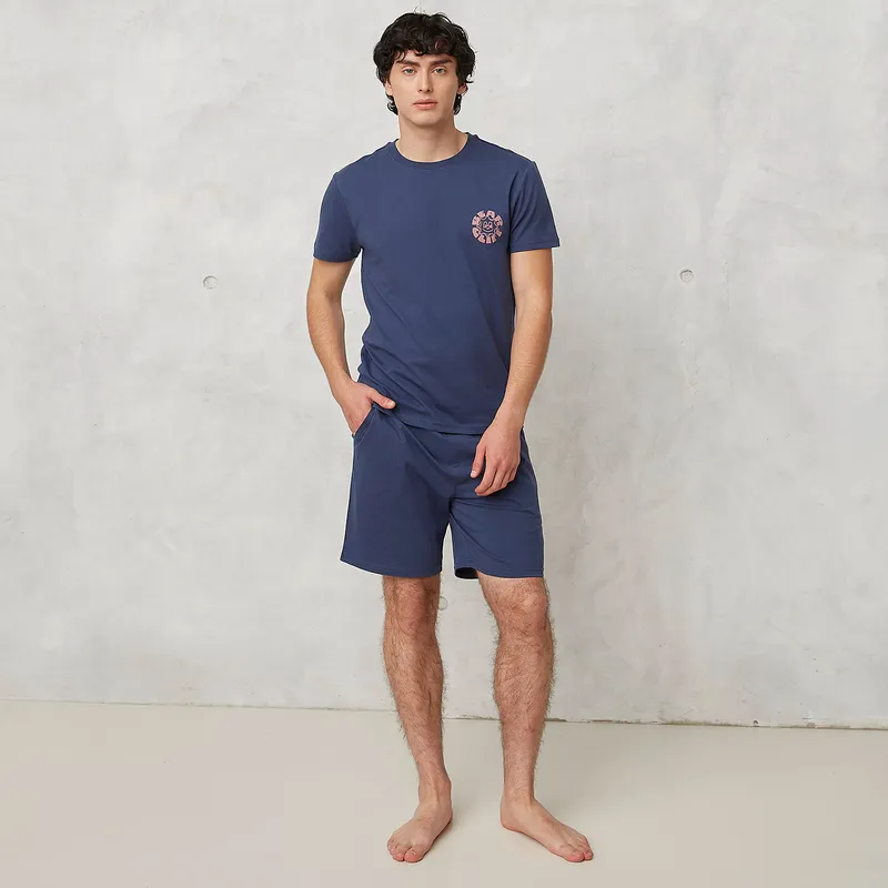 BEARCLIFF - Conjunto Pijama Corto Algodón Hombre Bearcliff