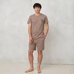 BEARCLIFF - Conjunto Pijama Corto Algodón Hombre