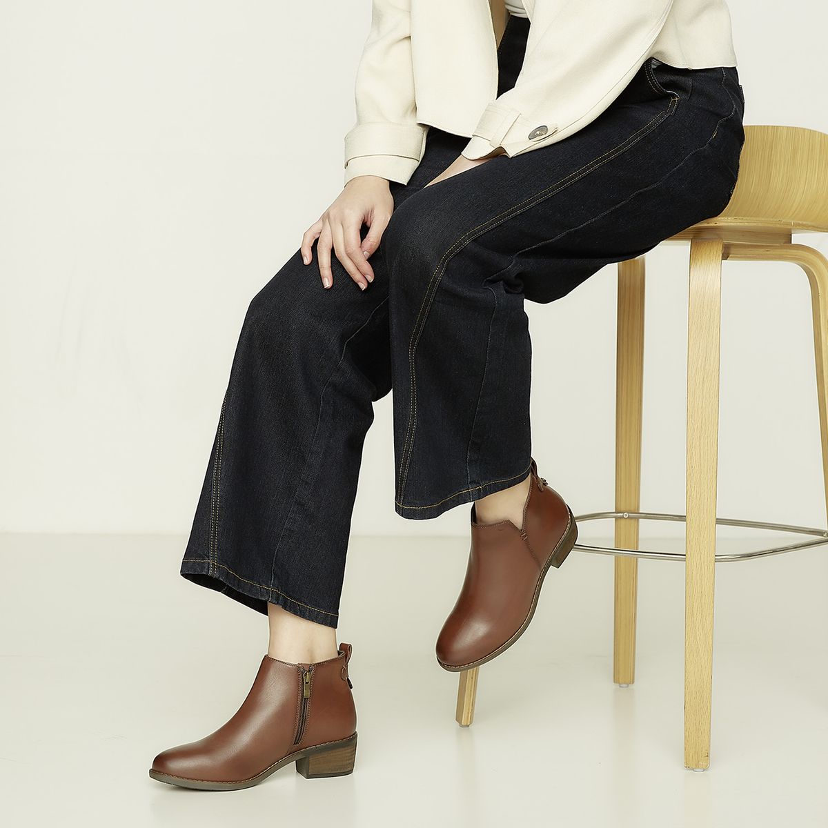 APOLOGY - Totocu Botín Mujer Cuero Café Apology