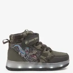 JURASSIC WORLD - Zapatilla Urbana Niño Con Luces Verde (22 A 26)