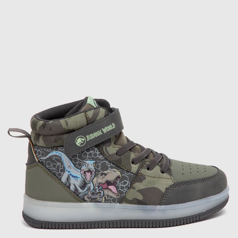 JURASSIC WORLD - Tall Zapatilla Urbana Niño Con Luces Verde (27 a 33) Jurassic World