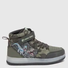 JURASSIC WORLD - Zapatilla Urbana Niño Con Luces Verde (27 A 33)