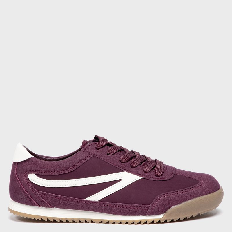 SYBILLA - Ronits Zapatilla Urbana Mujer Burdeo Sybilla