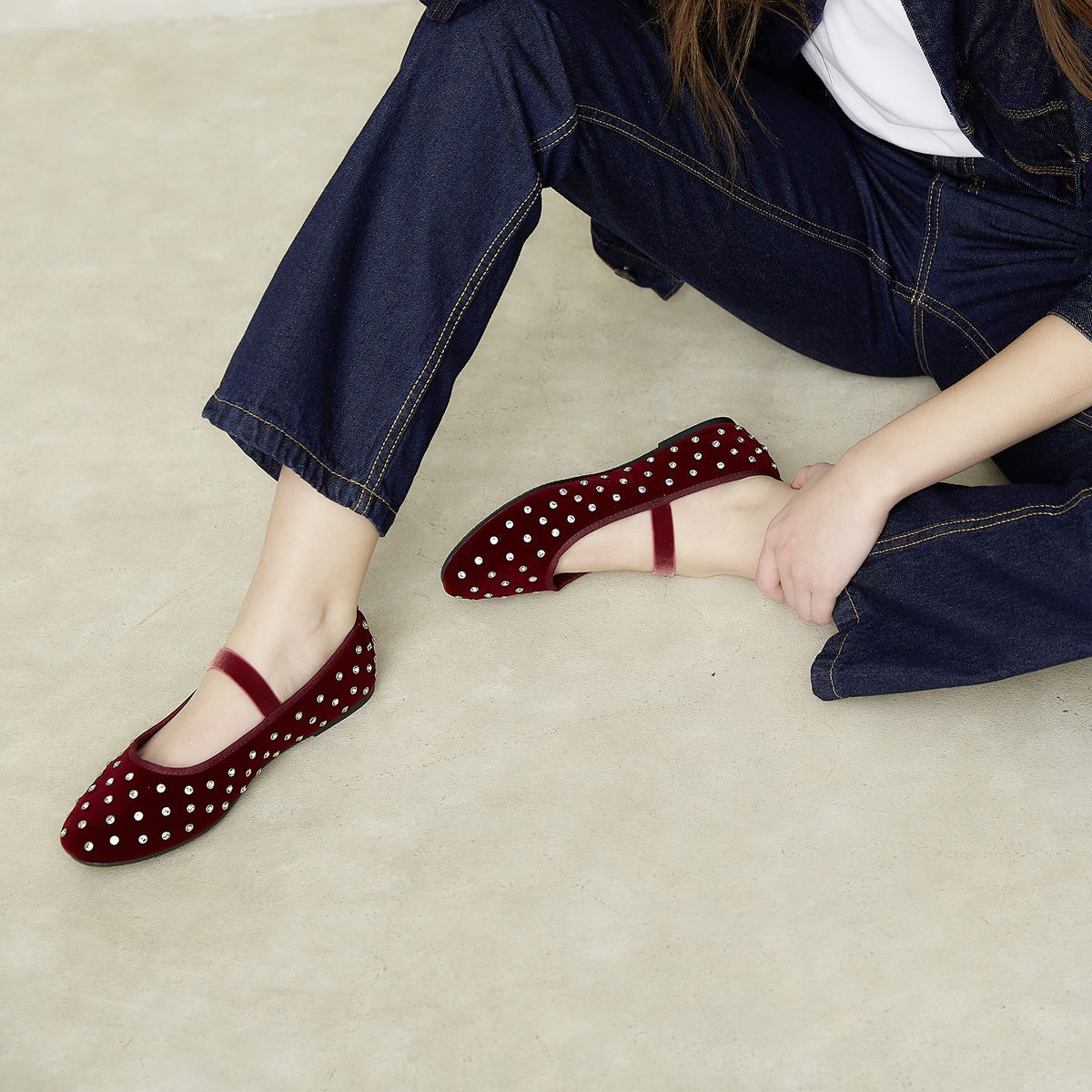 SYBILLA - Ballerina Mujer Rojo Sybilla