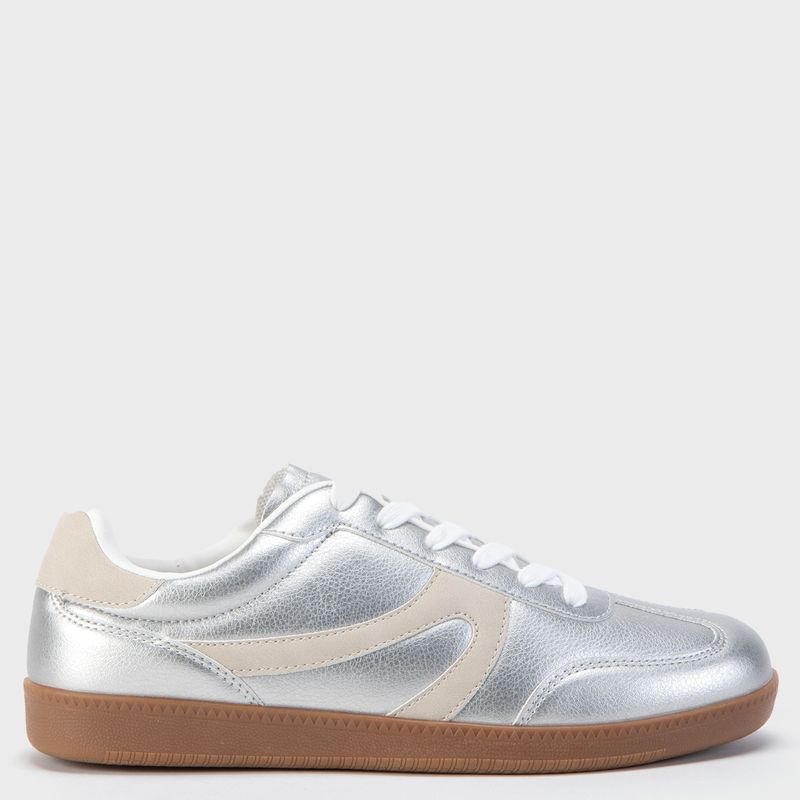 SYBILLA - Asaby Zapatilla Urbana Mujer Plateado Sybilla
