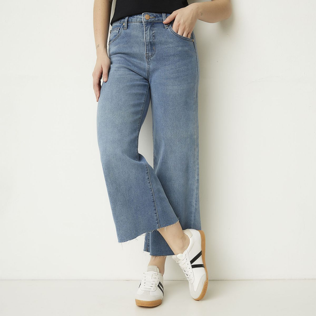 BASEMENT - Zapatilla Urbana Mujer Cuero Blanco Basment