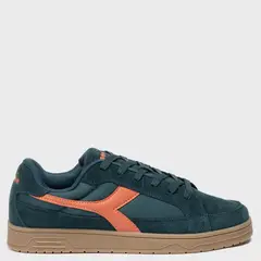 DIADORA - Chunk Zapatilla Urbana Hombre Cuero Verde