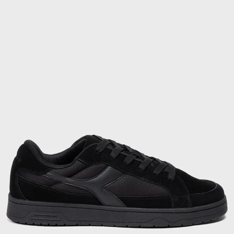 DIADORA - Chunk Zapatilla Urbana Hombre Cuero Negro Diadora