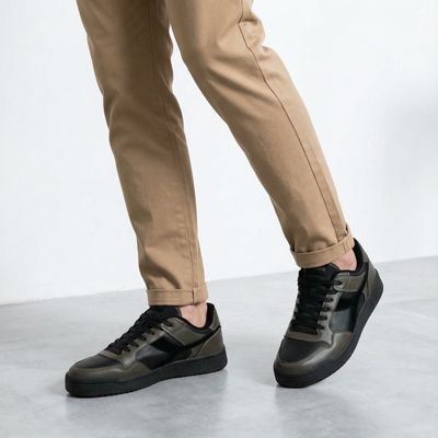 Imagen 2 del producto Frepu2 Zapatilla Urbana Hombre Cuero Verde