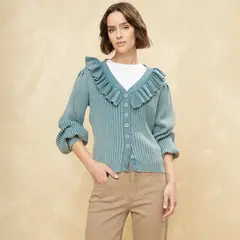 UNIVERSITY CLUB - Polera Manga Larga Algodón Mujer