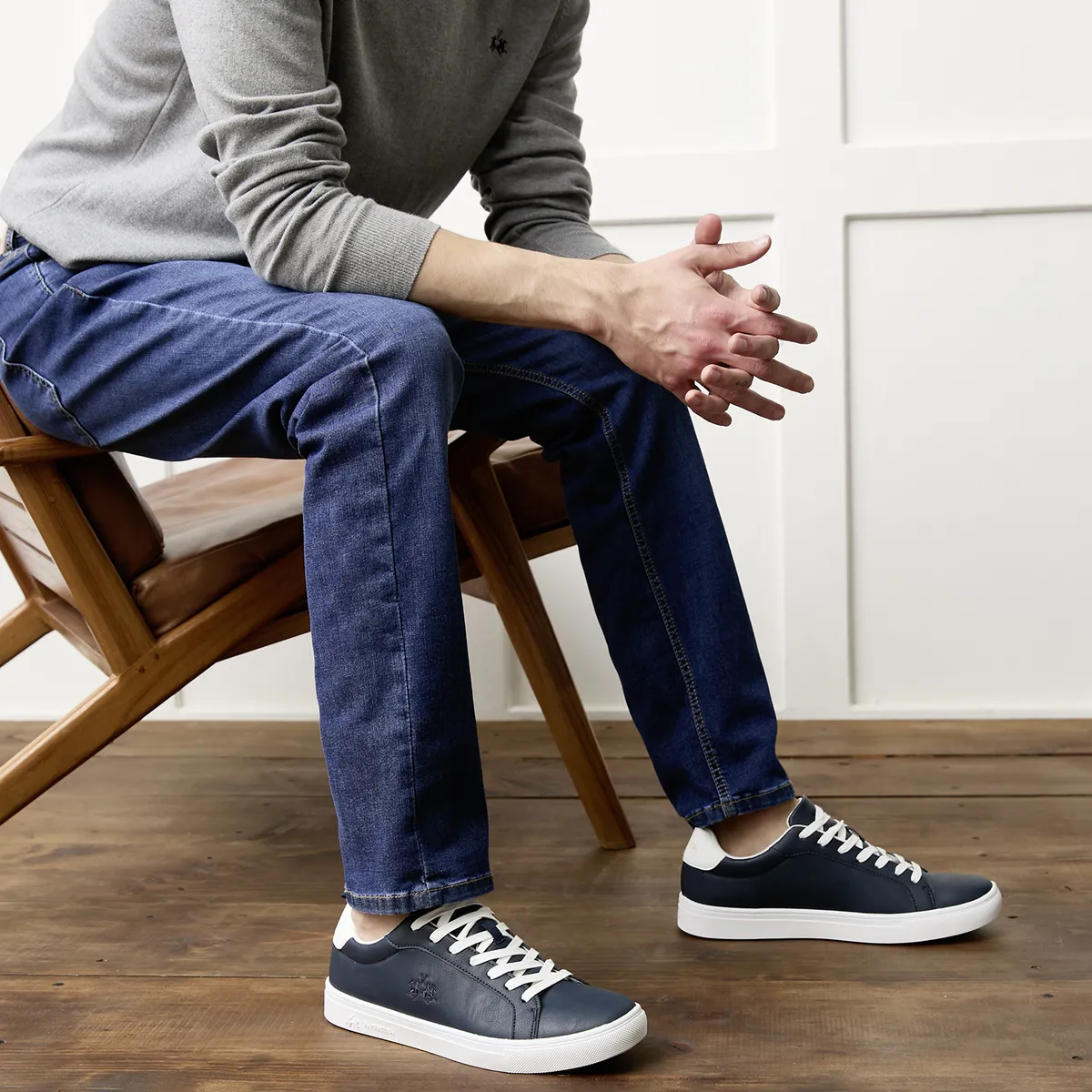 LA MARTINA - Zapatilla Urbana Hombre Azul La Martina