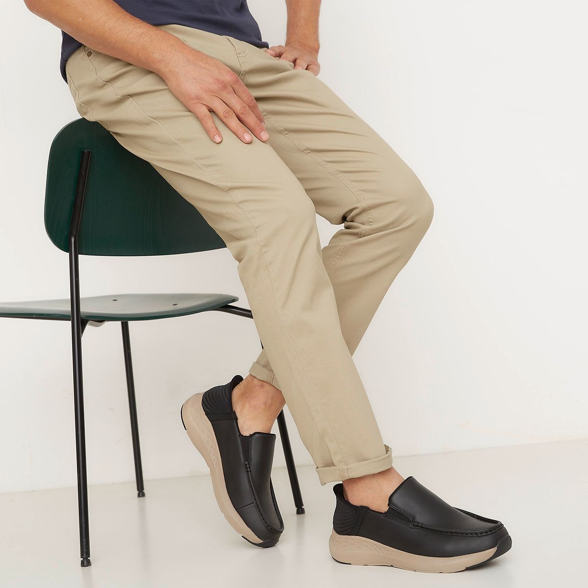 NEWPORT - Zapato Hombre Negro Newport