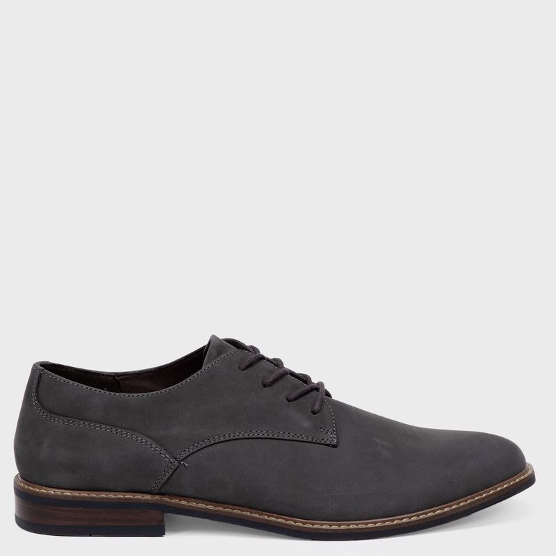 BASEMENT - Zapato Casual Hombre Cuero Gris Basement