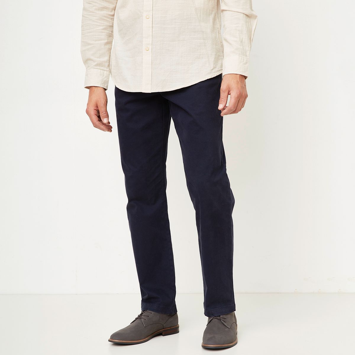 BASEMENT - Zapato Casual Hombre Cuero Gris Basement