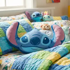 DISNEY - Cojín Stitch Azul 40X40 Cm