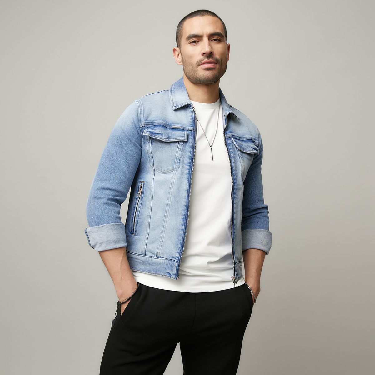 MOSSIMO - Chaqueta Denim Hombre Mossimo