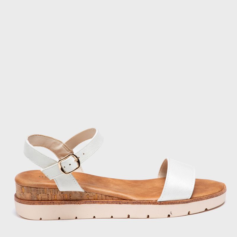 UNIVERSITY CLUB - Sandalia Mujer Blanco University Club